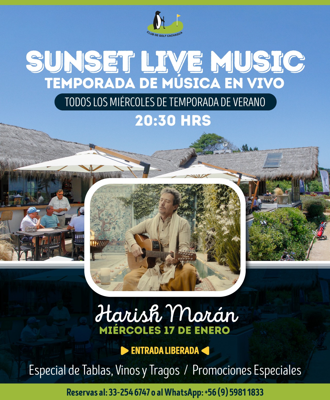 HOY: Sunset Live Music Harish Morán