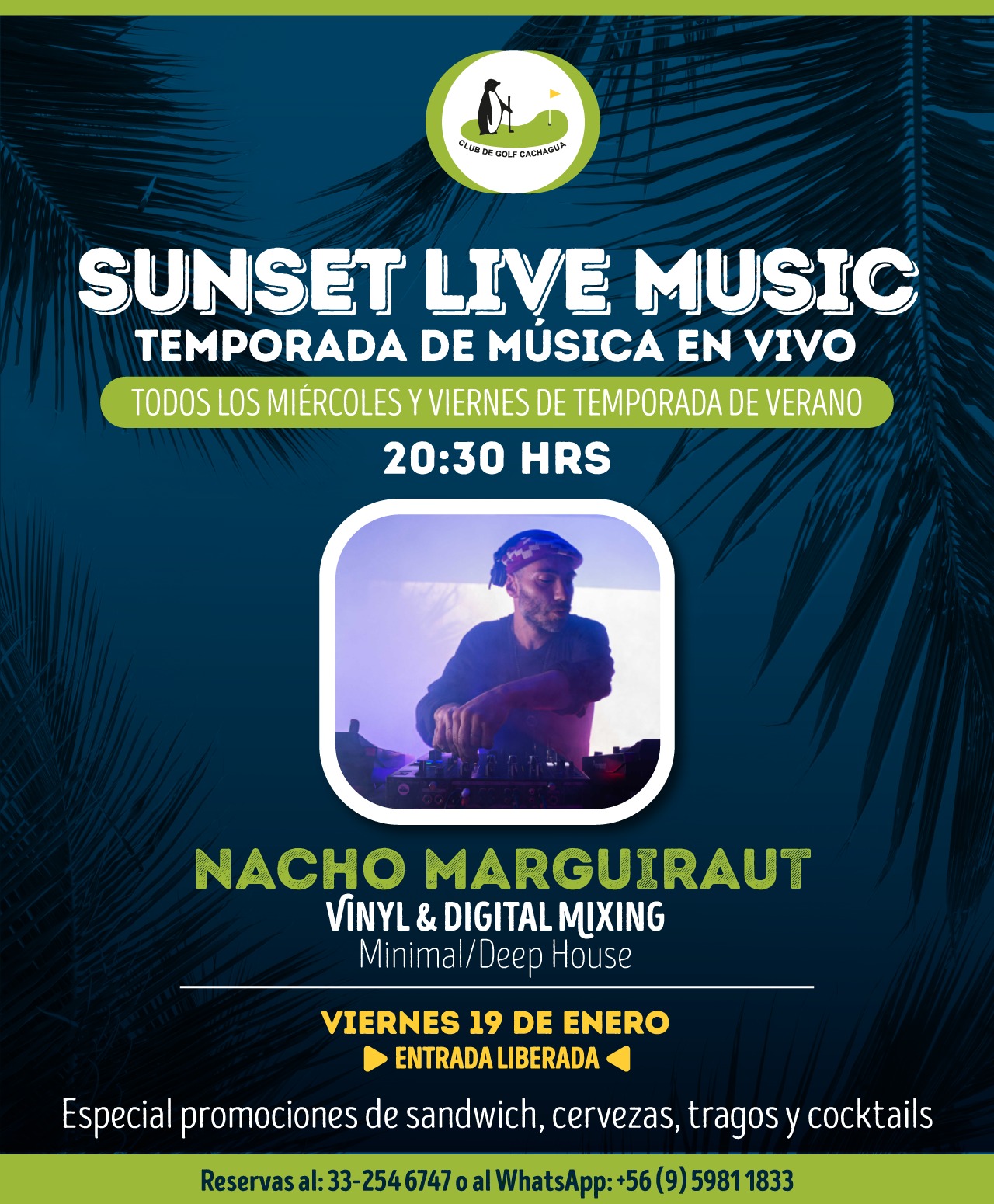 ESTE VIERNES: Sunset Electronic Session  Nacho Marguiraut